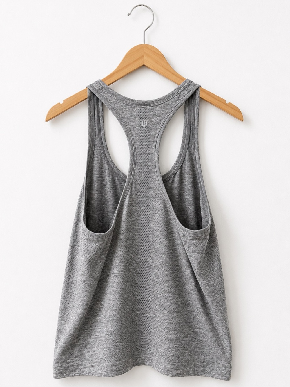 Lululemon Heathered Gray Racerback Athletic Tank Top Women’s Size 8 - Picture 3 of 4